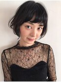 【VEIN】マニッシュ　フレンチボブ　ショート　ネイビーカラー