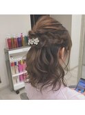 ☆ヘアアレンジ☆ 20代30代40代結婚式　ヘアセット ハーフアップ