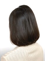 クオリス 上板橋店(QUALIS) 毛先ワンカール黒髪重めAラインボブ/濡れ髪ナチュラルストレート