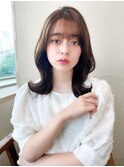 eri ヨシンモリ エギョモリ 韓国ヘアシースルーバングミディアム
