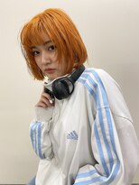 ノラ シブヤ(NORA)&nbsp;ウルフカット　インナーカラー　ハイトーンカラー　ウルフボブ