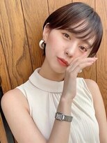 ビュー フクオカ(VIEW FUKUOKA)&nbsp;似合わせカット前髪アースカラーのショートボブ