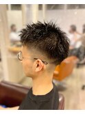 メンズフェード刈り上げスパイキーベリーショート/亀戸