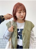 Emma  ecole ハイトーンピンクベージュ/外はねボブ by 久保大和