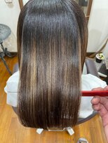美容室 メザミー MESAMIES 20代30代ハイダメージうるツヤ髪質改善大人セミロングストレート