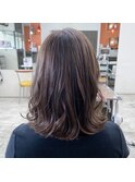 松山市/20代/30代/40代/グレージュのセミディ