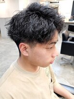 ニアウ 伊勢崎連取店(Niau)&nbsp;刈り上げショートアップバング波巻きツイストスパイラルパーマ