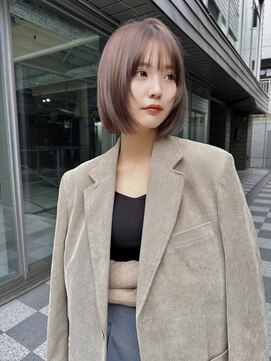 サンド 表参道(sand) ショートボブ縮毛矯正 10代20代30代40代