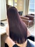 【サラ艶な美髪へ】カット＋カラー+髪質改善トリートメント¥17600