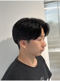 刈り上げセンターパート