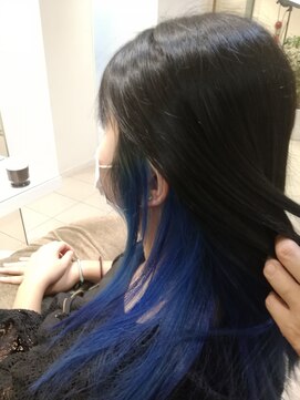 スタイル 相模大野(STYLE) インナーカラー　ブルー