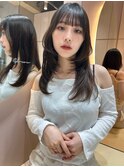 韓国ハッシュカット　レイヤー　顔周り　前髪　haruhi