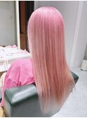 ハイトーンカラー　ピンクベージュ　ホワイトピンクくすみピンク