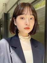 ガーデンヨコハマ(GARDEN YOKOHAMA) タッセルボブ 内巻き アプリコットオレンジ フルバング