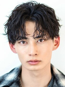 オーシャントーキョー 原宿(OCEAN TOKYO) 波巻きパーマメンズツイストスパイラルパーマセンターパート