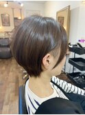 ショートボブツーブロック