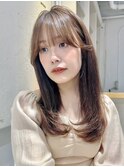 韓国風スタイル/レイヤーカット/髪質改善/透明感カラー