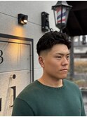 <バシッとバーバー>オールバックスタイル