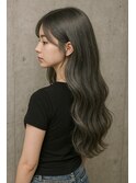 極細ハイライト＆オリーブグレージュ
