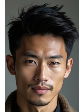 メンズエス 天満扇町(mens esu) yaツーブロックスタイル/ニュアンスパーマ/ダークカラー