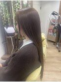 【うる艶ストレート×ナチュラルブラウン】