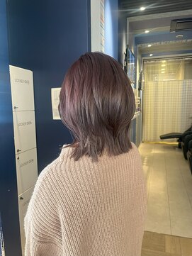 コワファースト 大分(COIFF1RST) ブリーチなし！ピンクパープルカラーのニュアンスカラー