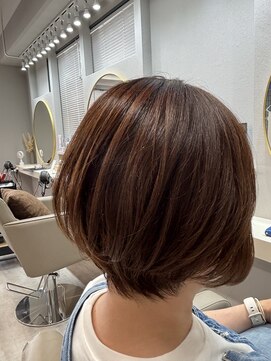 アオ 花咲町(a-o) オレンジカラーショート音波