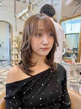 ロンドアベニール 北千住(Lond avenir) 暗めカラー/ボブ顔周り/前髪/レイヤー/髪質改善/縮毛矯正/北千住