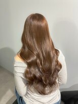 ノー バイ イオエ 西梅田(no. by ioe)&nbsp;ブリーチなしカラー/髪質改善/ミルクティーベージュ/小顔へア