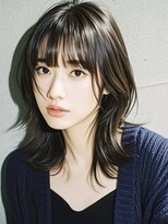 エイチ ウルフカット 大阪梅田(811)&nbsp;50代ハンサムショートショートバレイヤージュクラゲヘアパーマ