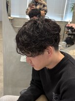 リラクオーレメンズ(LIRA CUORE men's) シャドウパーマ/メンズ縮毛矯正/毛流れセンターパート