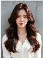 エイチ ウルフカット 大阪梅田(811)&nbsp;レイヤーボブヘアカラーバレイヤージュ50代くるみちゃんヘア