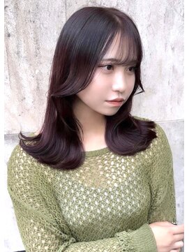 ラグーン 原宿 表参道(LAGOON) 今時韓国風ピンクブラウン20代30代美髪くびれレイヤー
