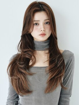 ジーナ 梅田(Zina) 髪質改善*前髪ダークパープルロング顔まわり*美髪【Zina梅田】