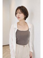 バグズ ヘアデザイン 桔梗が丘店(Baguz HAIR DESIGN)&nbsp;丸みショート前髪なしハンサムショート小顔ボブ