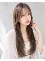 ウィールール 札幌店(WE RULE)&nbsp;20代30代◎艶感ベージュ×髪質改善ストレートロング
