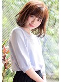 夏におすすめな「エアリーボブ」厚めの前髪で可愛らしく♪
