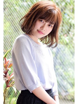 ヘアサロン トラヴィス(hair salon Travis) 夏におすすめな「エアリーボブ」厚めの前髪で可愛らしく♪