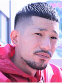 ストリート好きのクロップテクノフェードスタイル