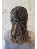 ヘアアレンジ＊結婚式＊二次会＊ハーフアップ【ZinaCENTRAL】