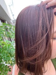 白髪も染まるピンクベージュ/グレイカラー