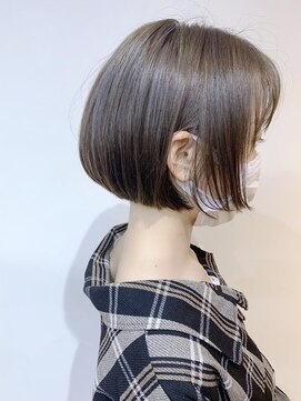 モリオ フロム ロンドン 成増店 【morio成増】ミニボブ ハイライト グレージュカラー