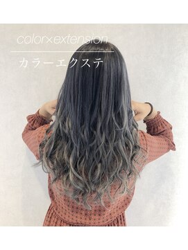 バトー(bAteAu) グラデーション、エクステ、インナー、ハイライト、ブリーチ