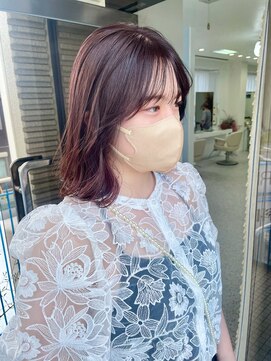 ロマーリ(LOMARLIE) 艶カラーピンクバイオレット_シースルーバング