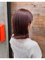 キー ヘアーアンドビューティーサロン(Kii hair&beauty salon)&nbsp;秋色ピンクカラーボブ