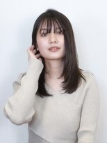 ビュートリアム 梅田(BEAUTRIUM)&nbsp;さらっとセミロング/ミディアム/顔まわりレイヤー/30代/梅田