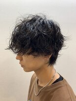 スタイル 成城学園前(STYLE) メンズマッシュ波ウェーブパーマ　スパイラルパーマ　メンズ１