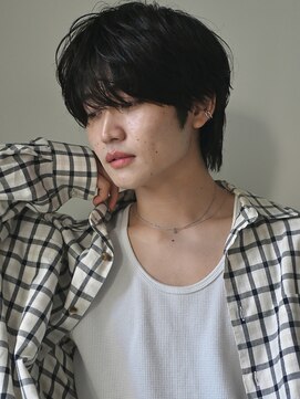 ディッセンバー 神宮前(December) ニュアンスパーマアッシュブラックウルフ波巻きスパイラル渋谷