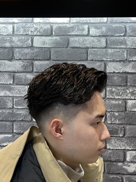 プラウド(PROUD) 6.4オールバック/田町/床屋/三田メンズカット/パーマ/フェード