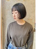 切りっぱなしボブ